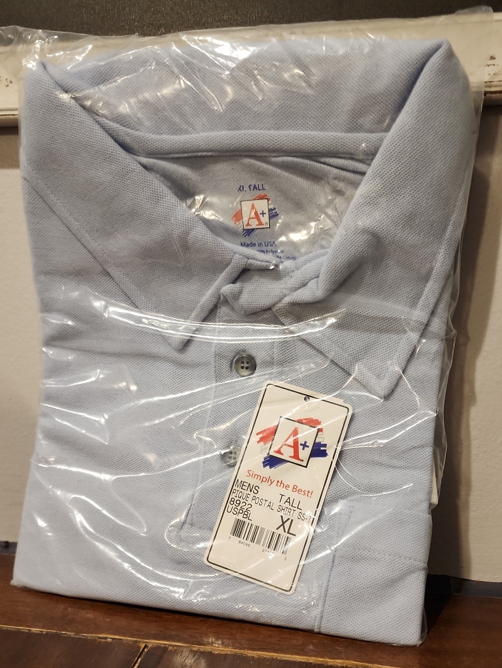 Men's Postal Carrier Short Sleeve Polo Cotton Polyester XL Tall A+